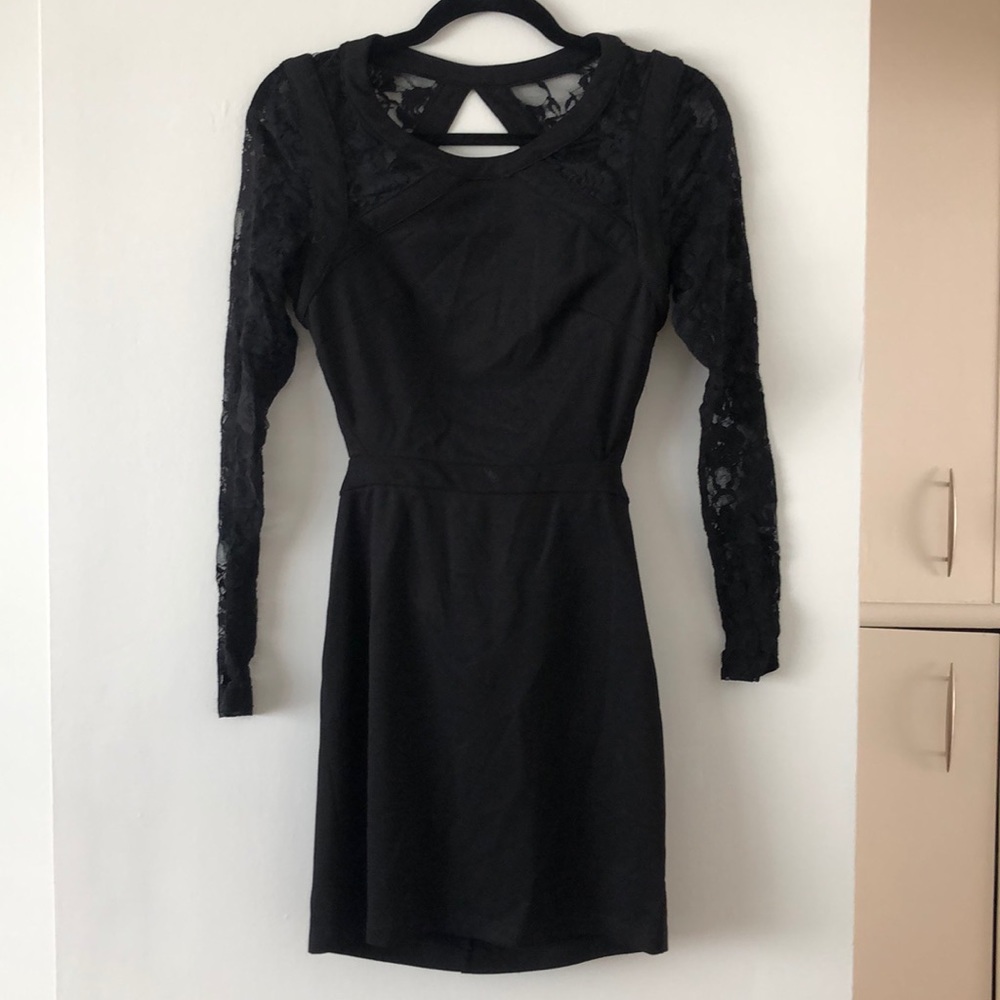 Black mini dress